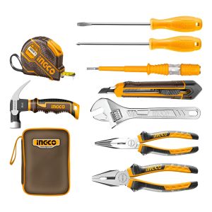 Kit Juego Herramientas Manuales En Estuche 9 Piezas Ingco