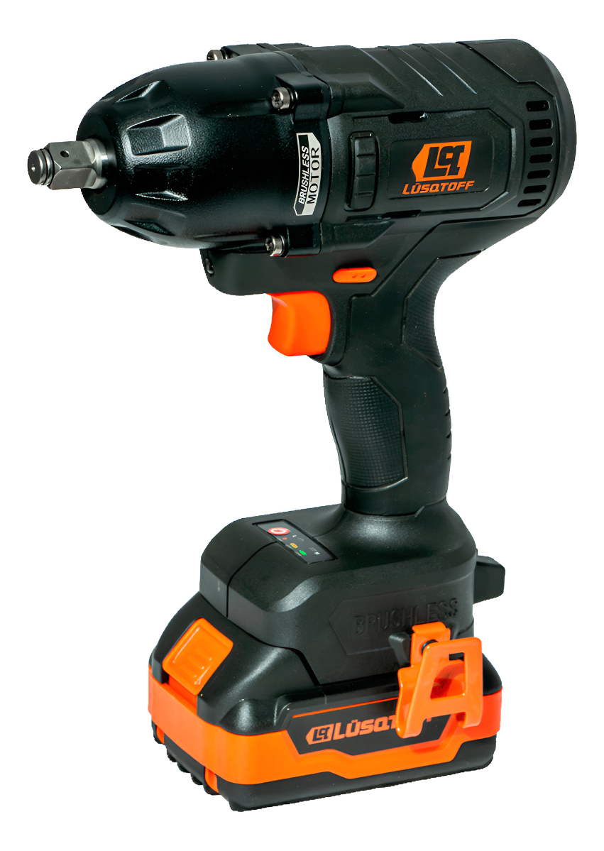 Llave De Impacto 750 Nm Lusqtoff 18v Sin Carbones Maletin