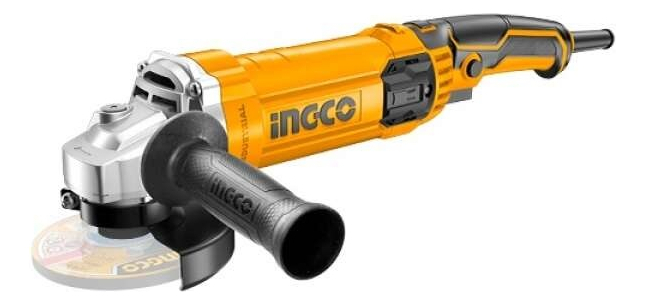Amoladora Angular 4 1/2 1100w Ingco Ag110038 Mod Nuevo. Hnt Color Amarillo