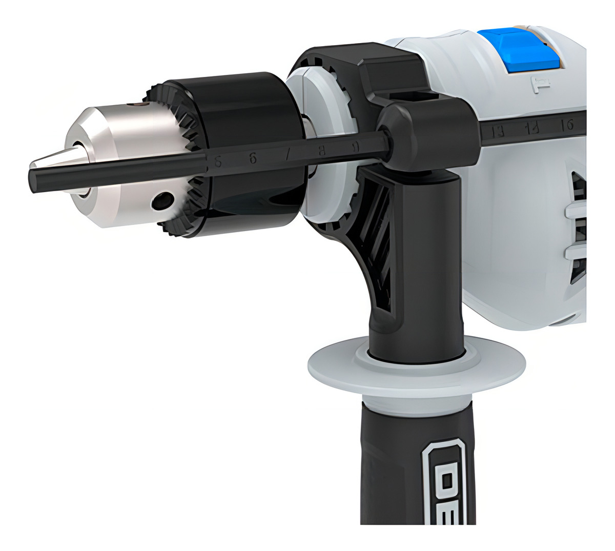 Taladro Percutor 650w 13mm Deko Dkid13xp65 Gris Claro - Imagen 2