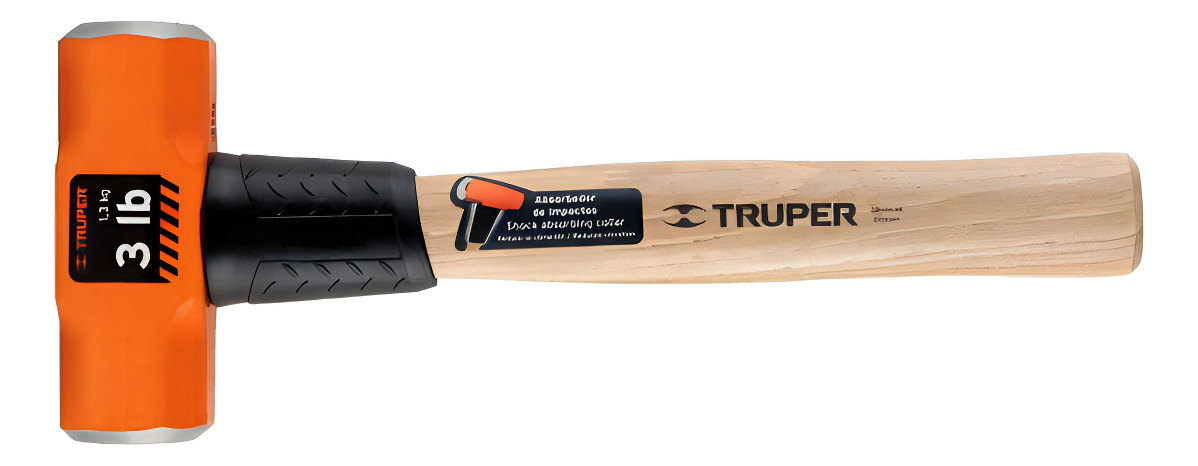 Marro Octagonal 3 Lb, Mango De Madera 12', Truper Kirkor