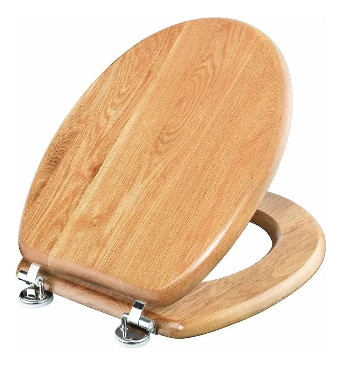 Tapa Inodoro, Water, Madera Herrajes De Metal