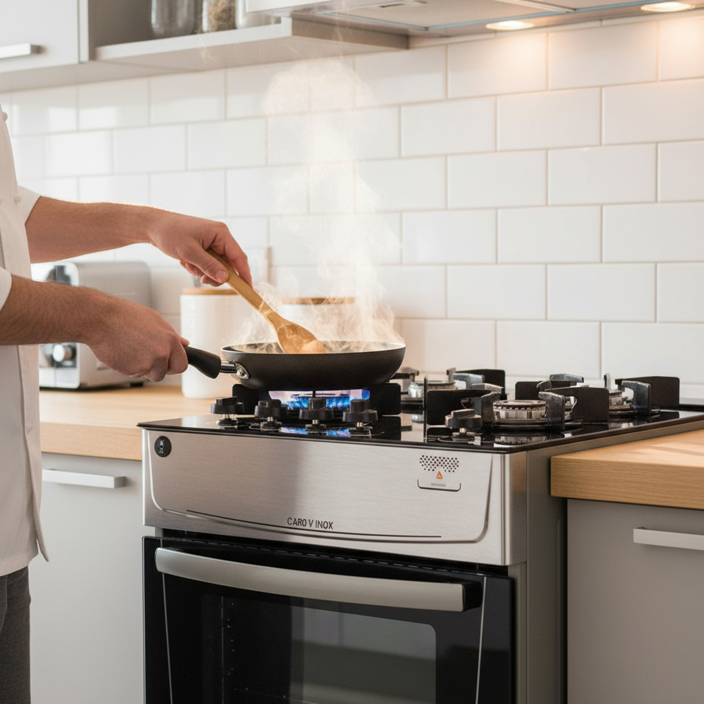 Cocina A Gas James 4 Hornallas Inox - Imagen 3