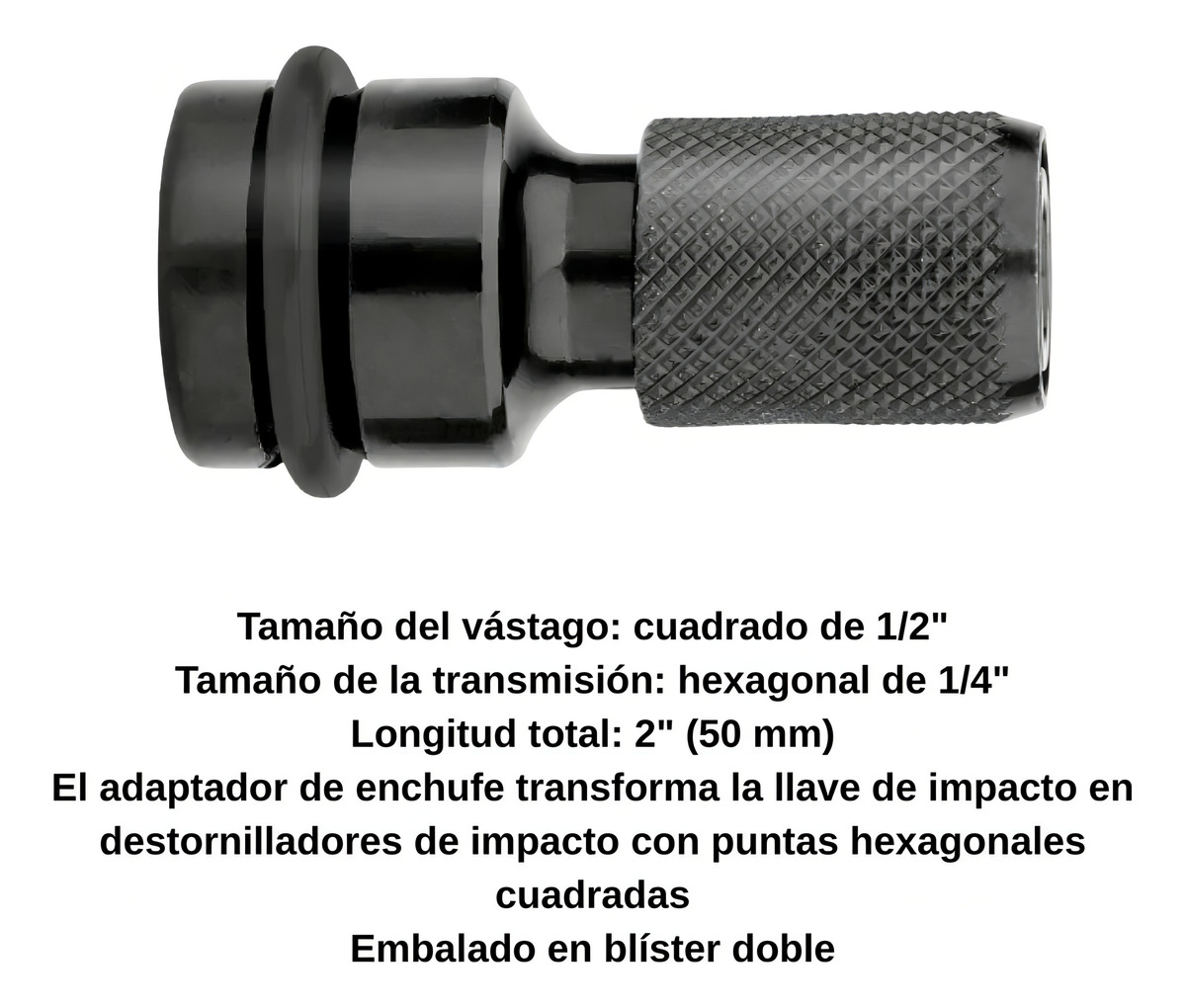 Adaptador De Impacto De 1/2 Pulgada A Hexagonal 1/4 Ingco - Imagen 7