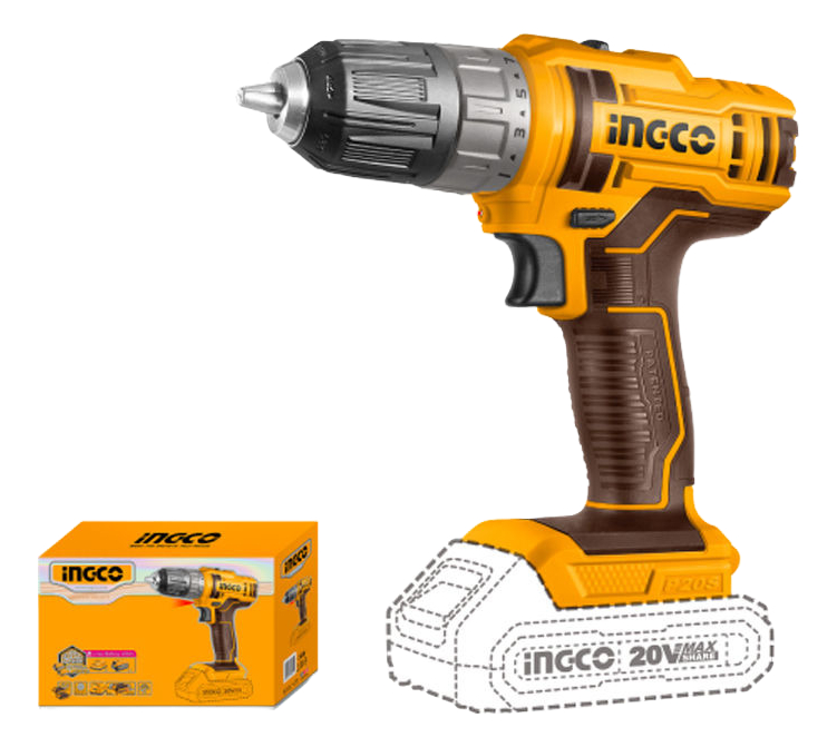 Atornillador A Batería 20v 10mm Sin Bat Ingco Cdli200515 - Imagen 3