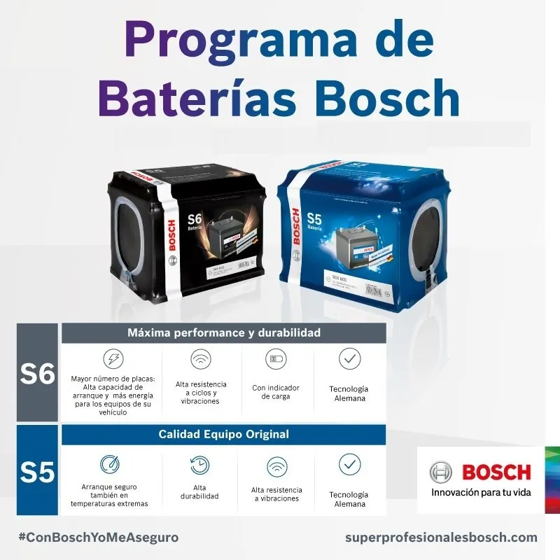 Bateria Bosch S6 12v 65amp/m (196x130x226) Pa 320 Pos Der - Imagen 2