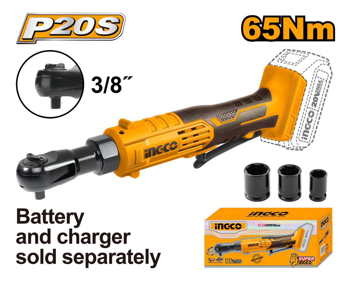 Llave Crique A Bateria 20v 65nm 3/8 Cdrli2060151 - Smf Color Naranja Claro - Imagen 2