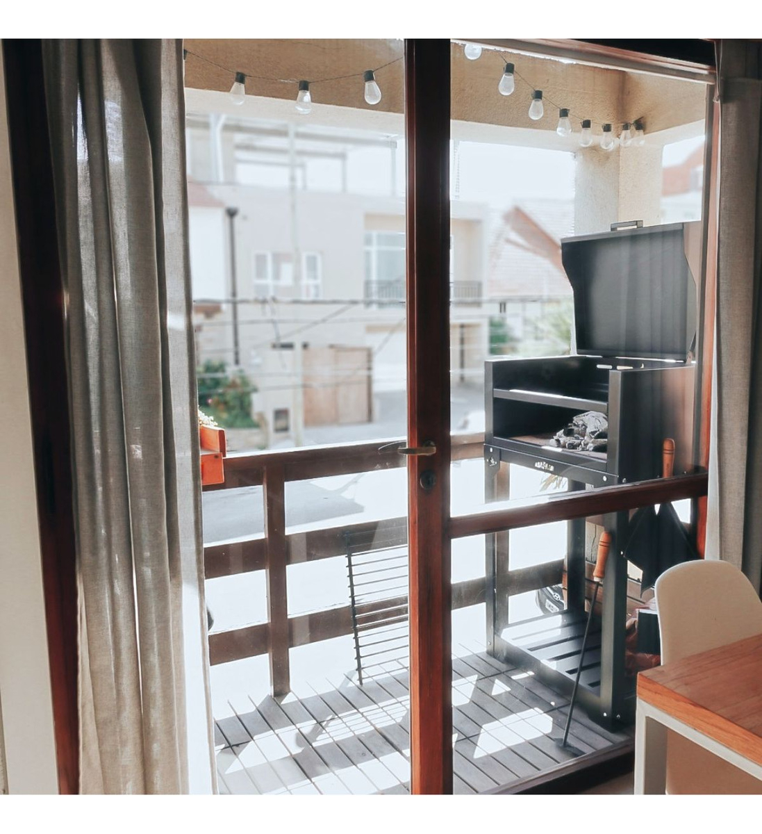 Balconera Parrillero Parrilla Con Ruedas Y Funda Asaparri - Imagen 5