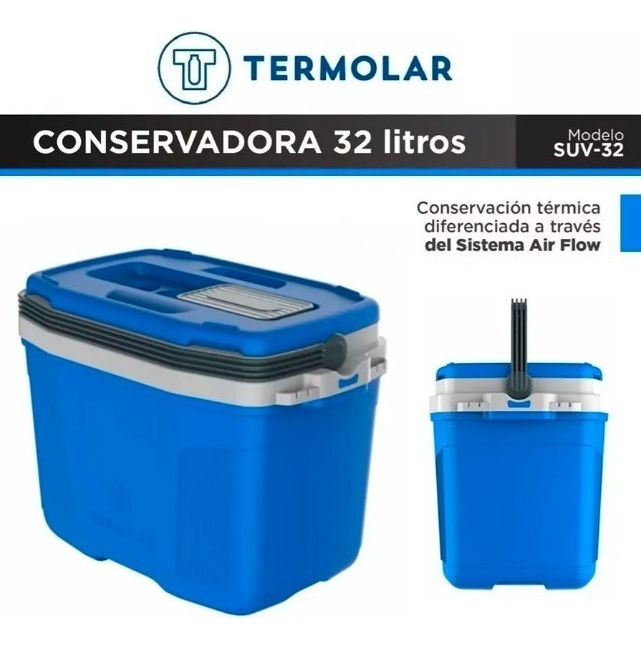 Conservadora Termica Termolar 32 Litros Color Roja - Imagen 7