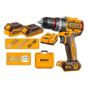 Taladro Atornillador Percutor 20v 2 Bat Carg Valija Acc