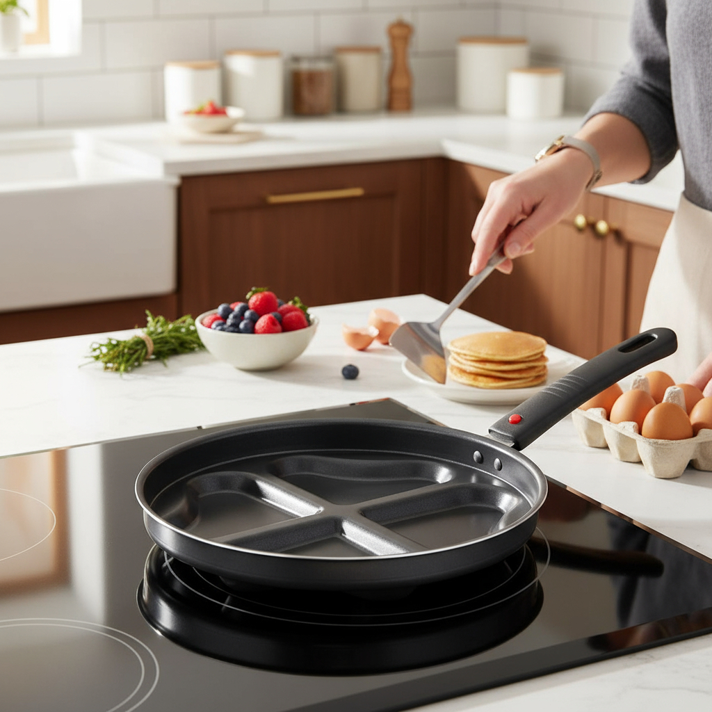 Sartén Y Molde C/divisiones Corazon 24 Cm - Papilla - Imagen 2