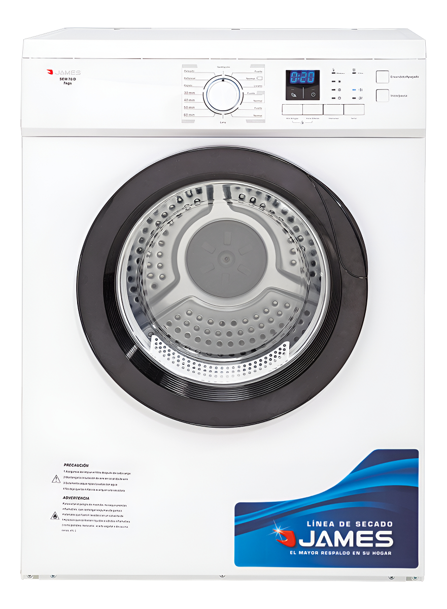 Secarropas Frontal James Blanco 7 Kgs Se M70d