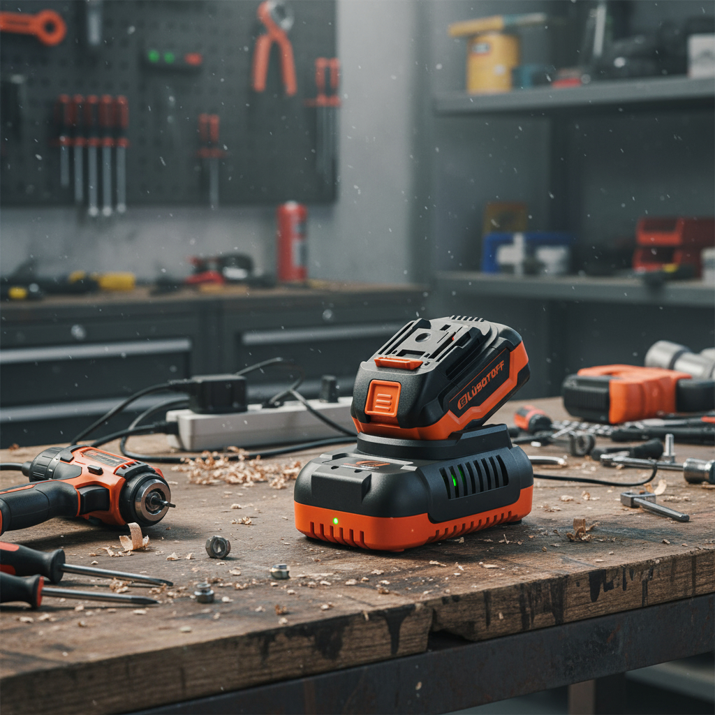 Set Cargador + Bateria 18v 2,0 Amp 54w Lusqtoff Lbc1820-8 - Imagen 2