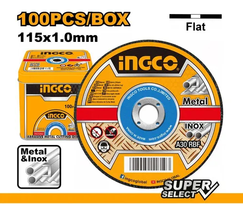 Disco Corte X100 Unid 4-1/2 X 1.0mm Mcd10115100 Ingco - Imagen 3