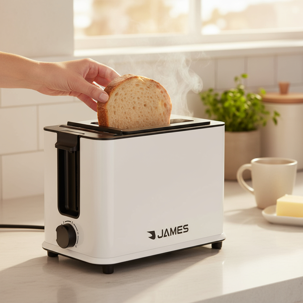 Tostadora James Blanca 800/950w Tj2p - Imagen 3