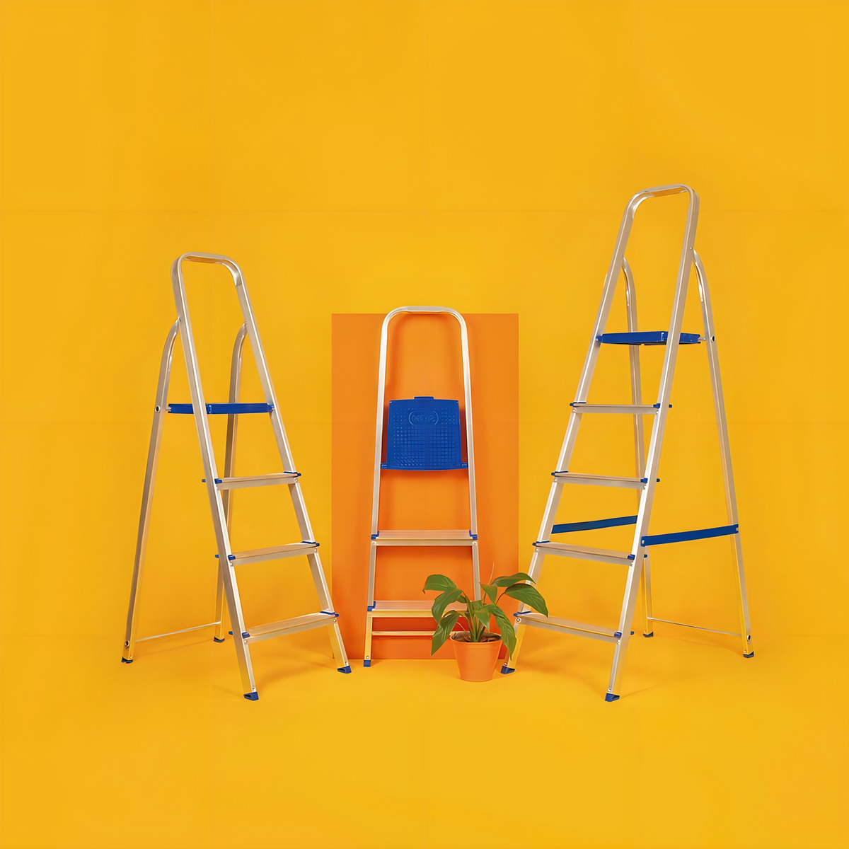 Escalera Aluminio Mor 7 Escalones 1.52mts Altura Utilizable - Imagen 2