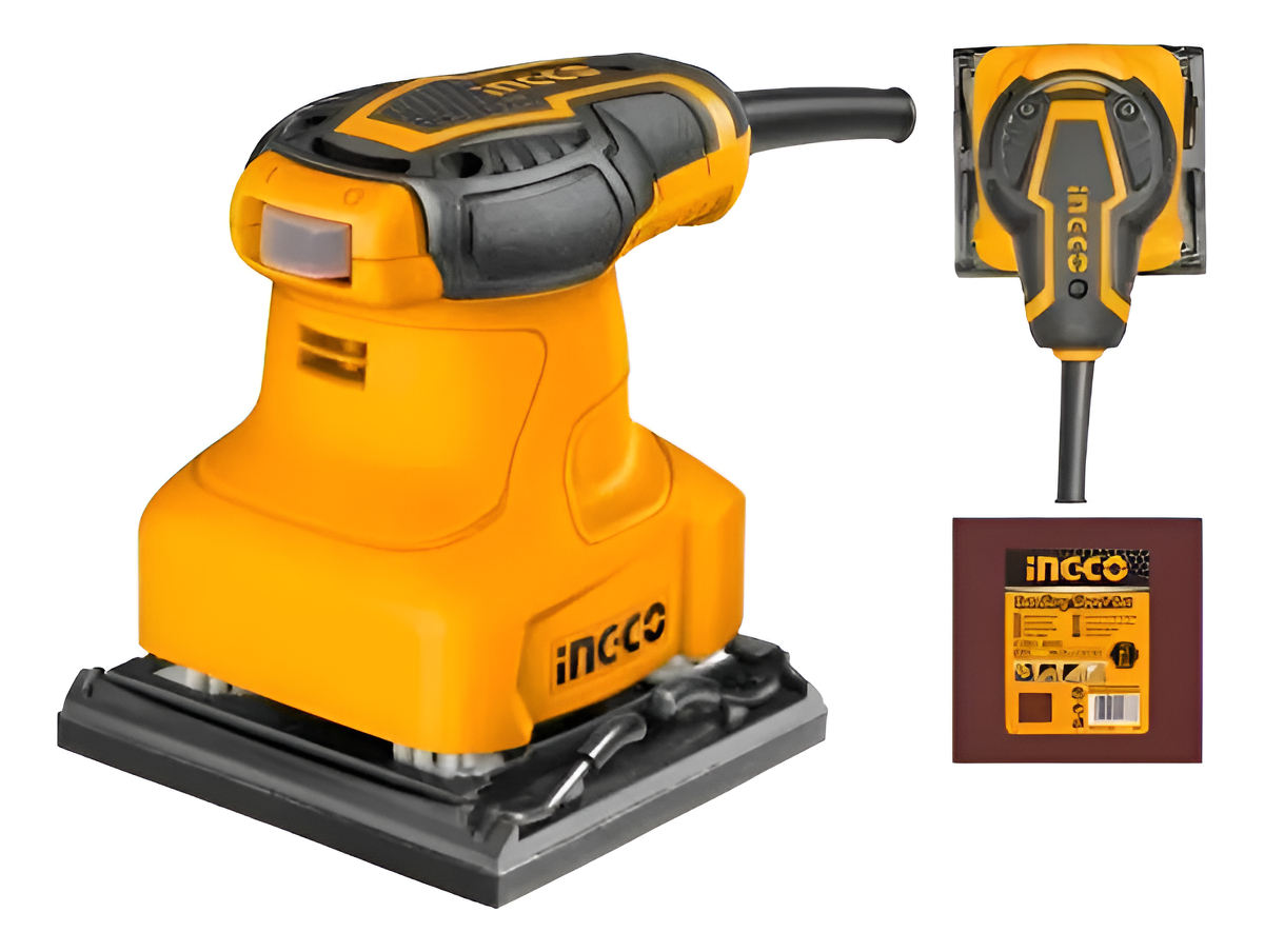 Lijadora Orbital De Palma Base 110 X 100mm Ingco Ps2408