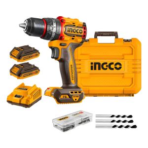 Taladro Atornillador Percutor 2 Baterías 20v 76nm Ingco Cidl