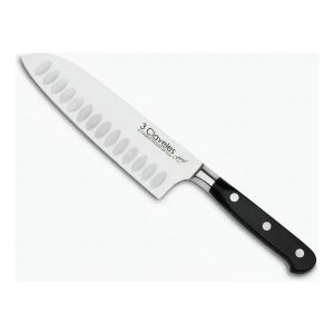 Cuchillo Santoku 3 Claveles Forge 17cm Acero Inoxidable Alveolado