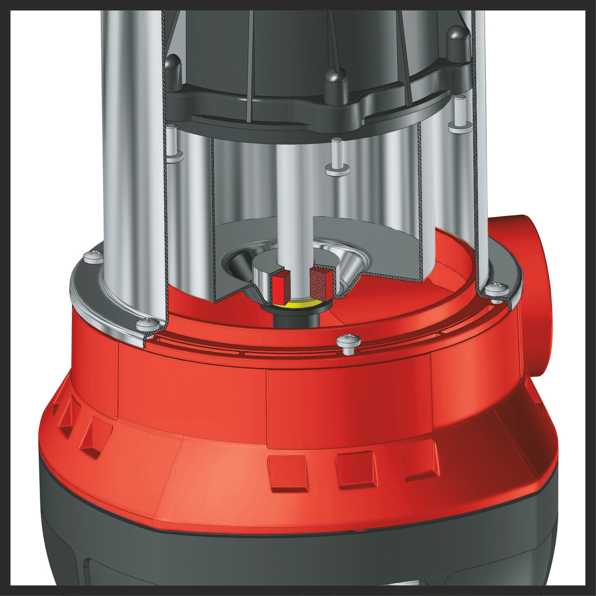 Bomba Sumergible Agua Sucia 0,4hp Cap. Máx. 9.500 L/hr Rojo - Imagen 7