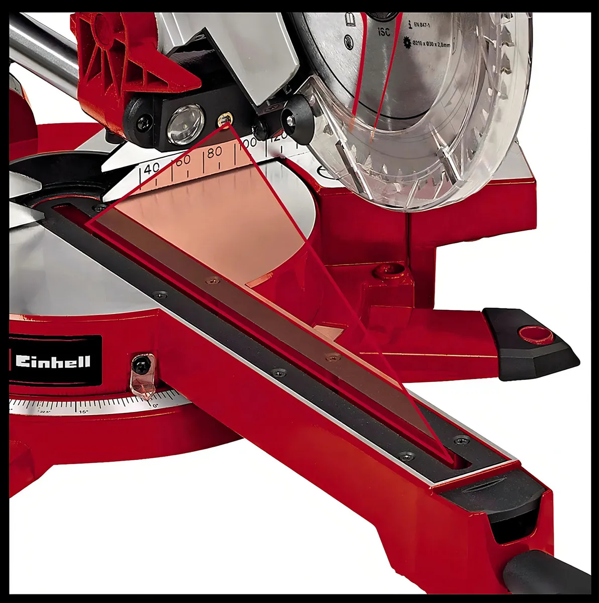 Ingleteadora Telescópica Eléctrica 10 1.800w Tc-sm 254 - Imagen 7