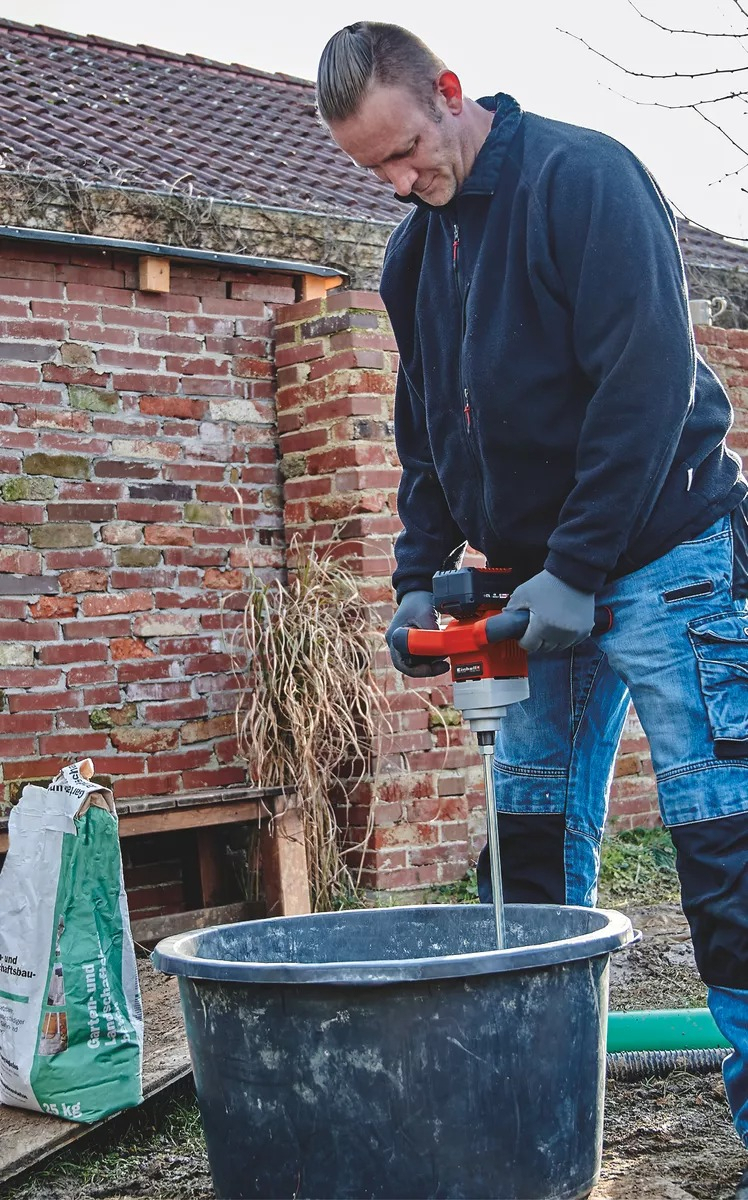 Mezclador De Pintura Einhell 18v Te-mx 18 Li 580 R.p.m. - Imagen 8