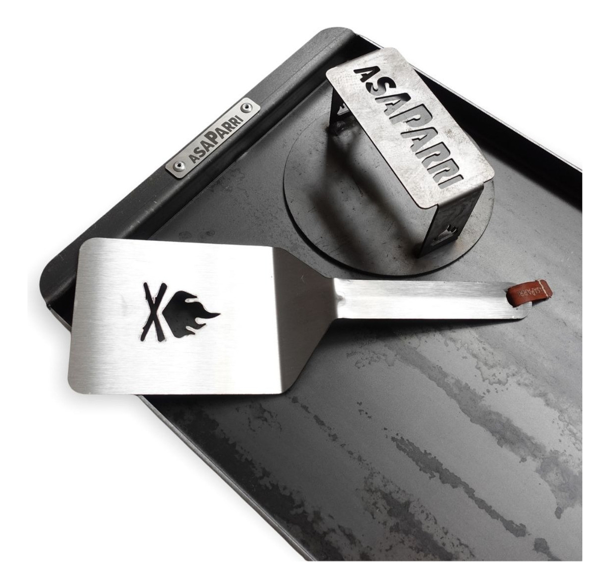 Plancha Asaparri Combo + Smasher + 1 Tapa + Espatula - Imagen 5