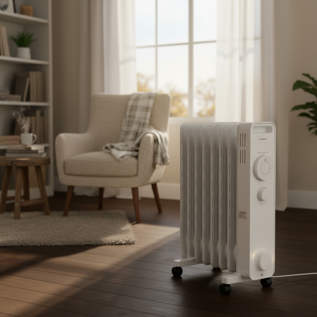 Radiadior De Aceite James 2000w Blanco - Imagen 2