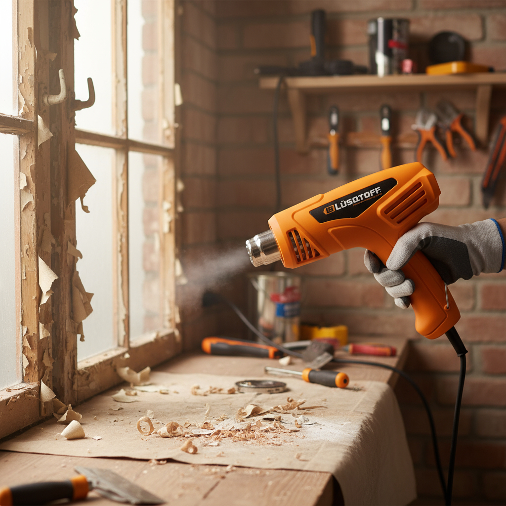 Pistola De Calor 1600w Lusqtoff Pcl1600-7 + Accesorios - Imagen 2