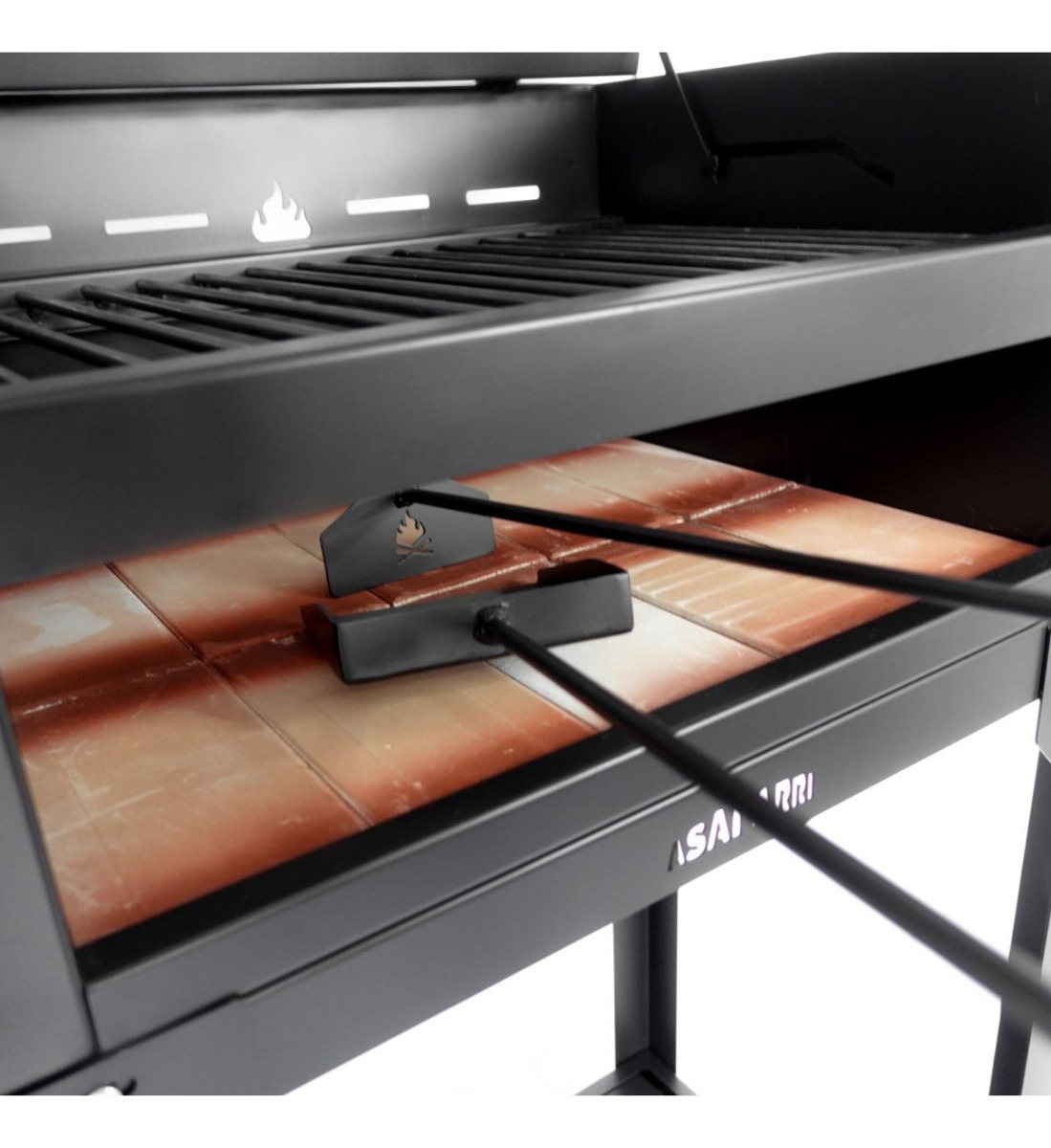 Balconera Parrillero Parrilla Con Ruedas Y Funda Asaparri - Imagen 7