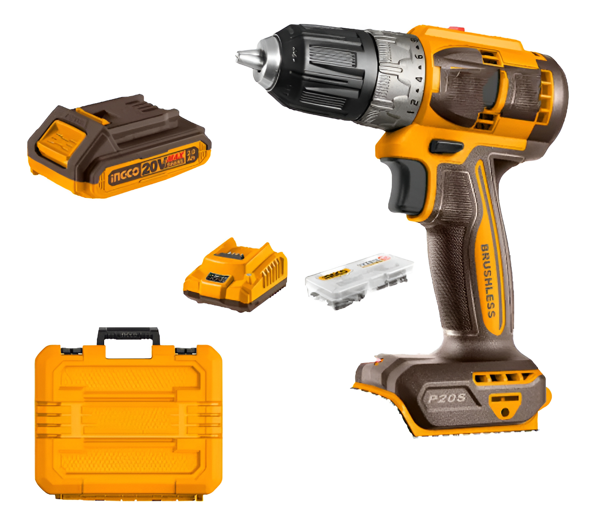 Atornillador 20v Bateria 52nm P20s Motor Con Bat X 2 Con Val - Imagen 2