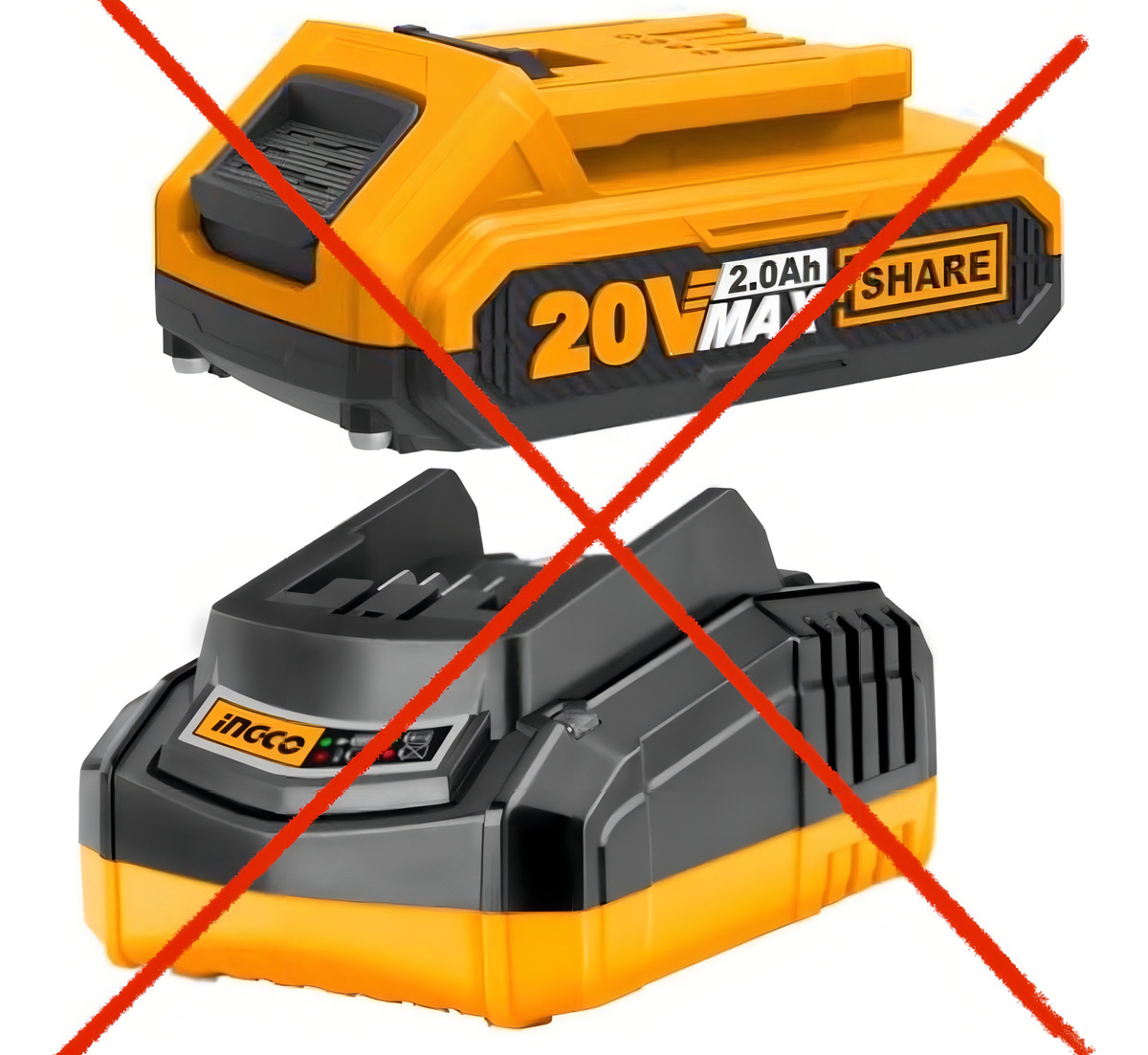 Sopladora Brush Less A Bateria P20s Ingco Cabli20428 Amarillo - Imagen 3