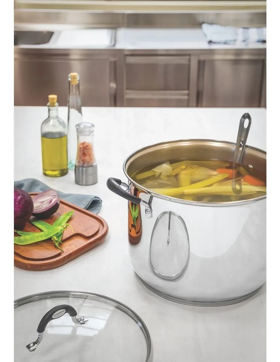 Olla Tramontina Triple Fondo De Acero Inoxidable 15 Litros - Imagen 2