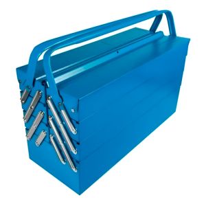 Caja Metálica Tramontina En Acordeón Con 7 Cajones 43800/007 Azul