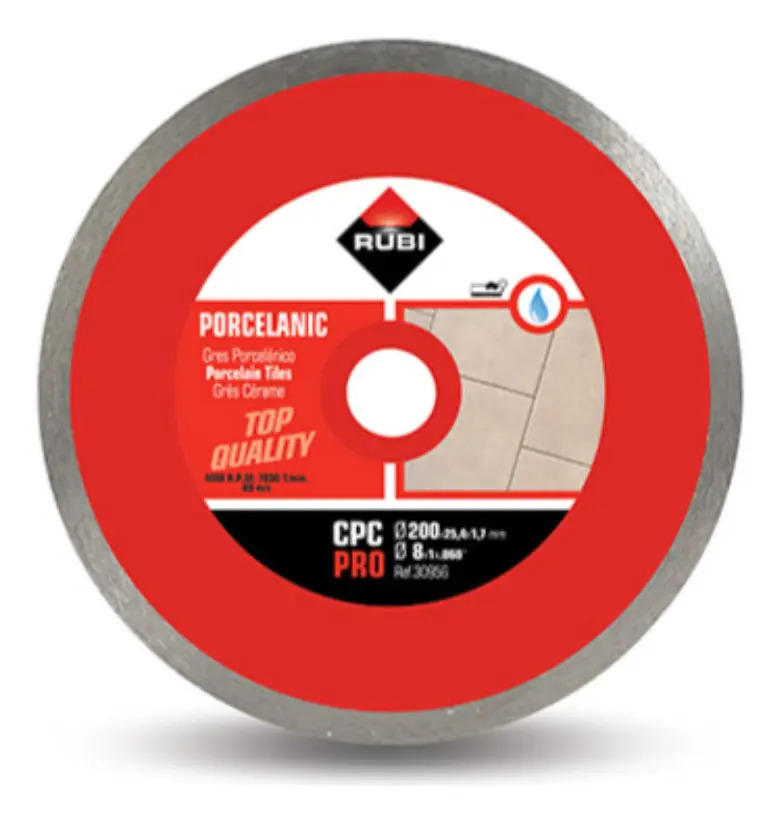 Disco Diamantado Cpc 200mm Pro C/humedo P/ingletar Rubi 3095