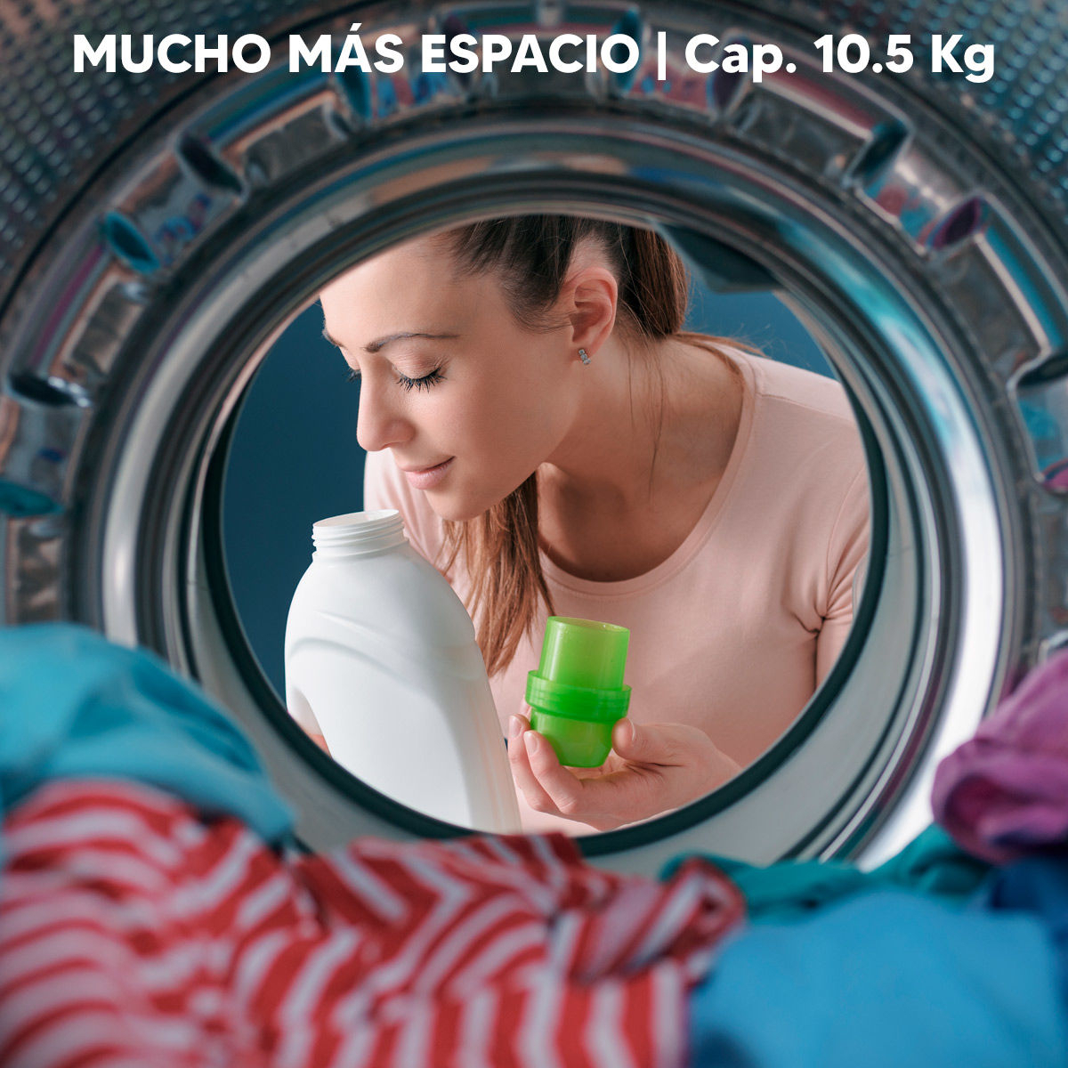 Lavarropas James 10.5kg Inverter Gris Lr 1016 Dark Silver G3 - Imagen 4