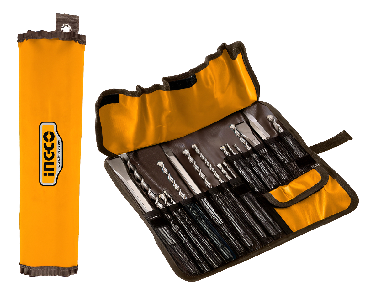 Set De Mechas Y Puntas Sds Plus 17pcs Ingco Akd91701 - Imagen 2