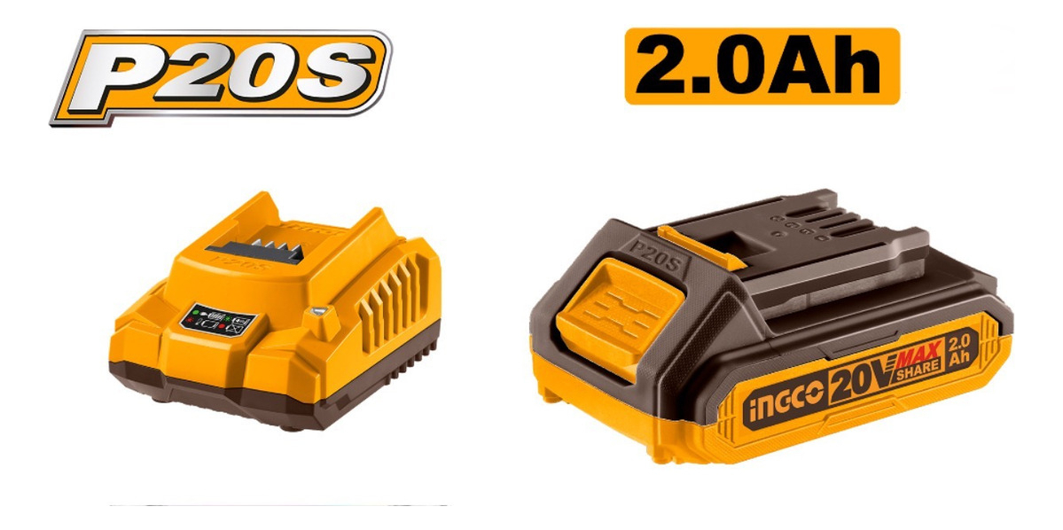 Lijadora Orbital Bl Con Batería Y Carg 20v Ingco Cfsli2031 - Imagen 3