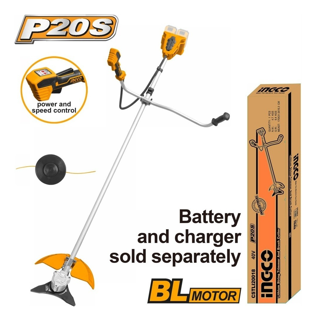 Desmalezadora 2ov Brushless S/bateria Ingco Cstli20018 * * - Imagen 2