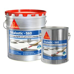 Membrana Liquida Sikalastic 560 Impermeabilizante 20 + 4 Kg Negro Mate