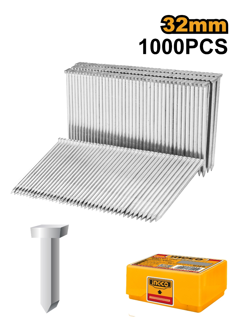 Clavos Concreto 32mm Ingco Ana01321 Para Clavadora Acn18641 - Imagen 2