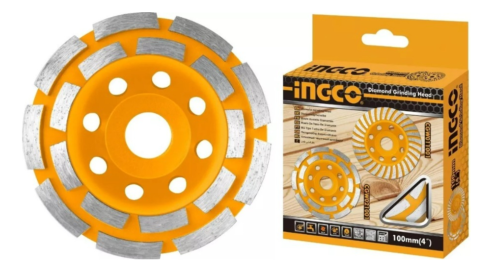 Disco Copa Turbo 4 1/2 Diamantado 18 Segm Desba Cgw021151 Naranja Anaranjado - Imagen 2