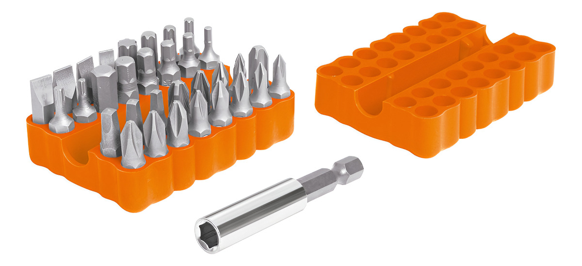 Juego De Puntas Mixtas 1 33 Piezas En Organizador Pun-33