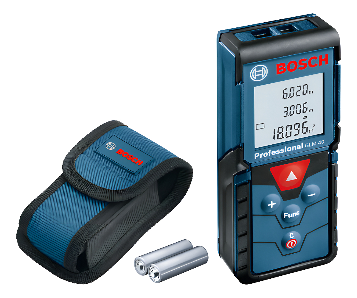 Medidor De Distancia Laser Bosch Glm40 (hasta 40 Metros) Kir