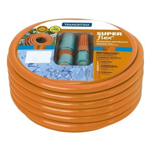 Manguera Para Jardín Super Flex Naranja 25m 1/2 Tramontina
