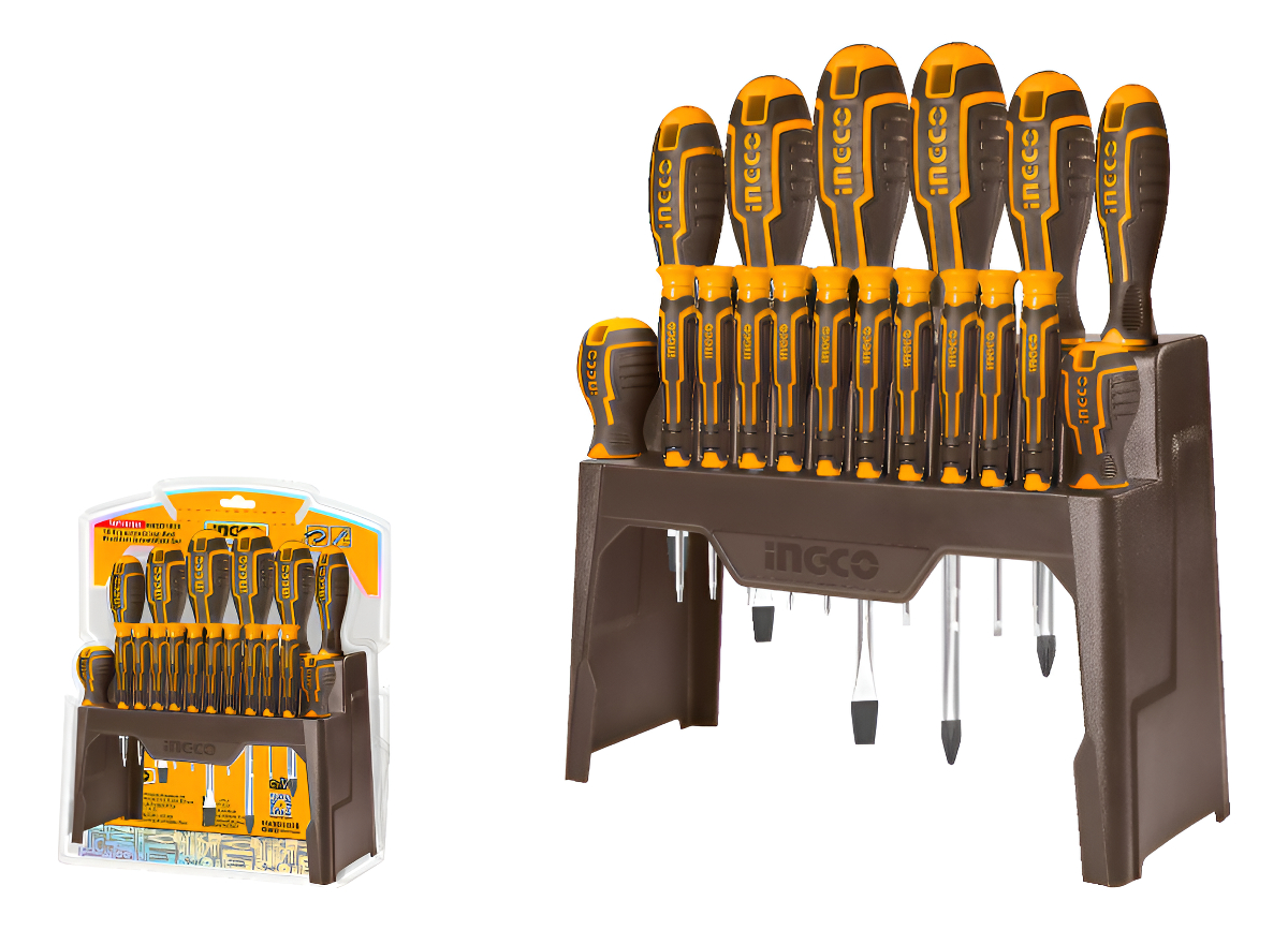 Juego Destornilladores 18 Piezas Ingco Hksd1828