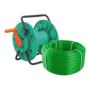 Enrollador Soporte Tramontina Mas Manguera 3 Capas 50 Metros