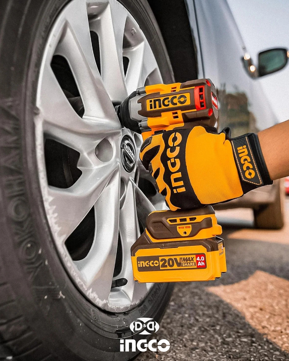 Llave De Impacto 850nm 20v P20s C 2bat+carg+valija Color Naranja Claro Frecuencia 50hz/60hz - Imagen 8