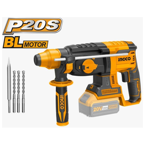 Rotomartillo A Bateria 20 V Ingco Crhli20228 Amarillo - Imagen 2