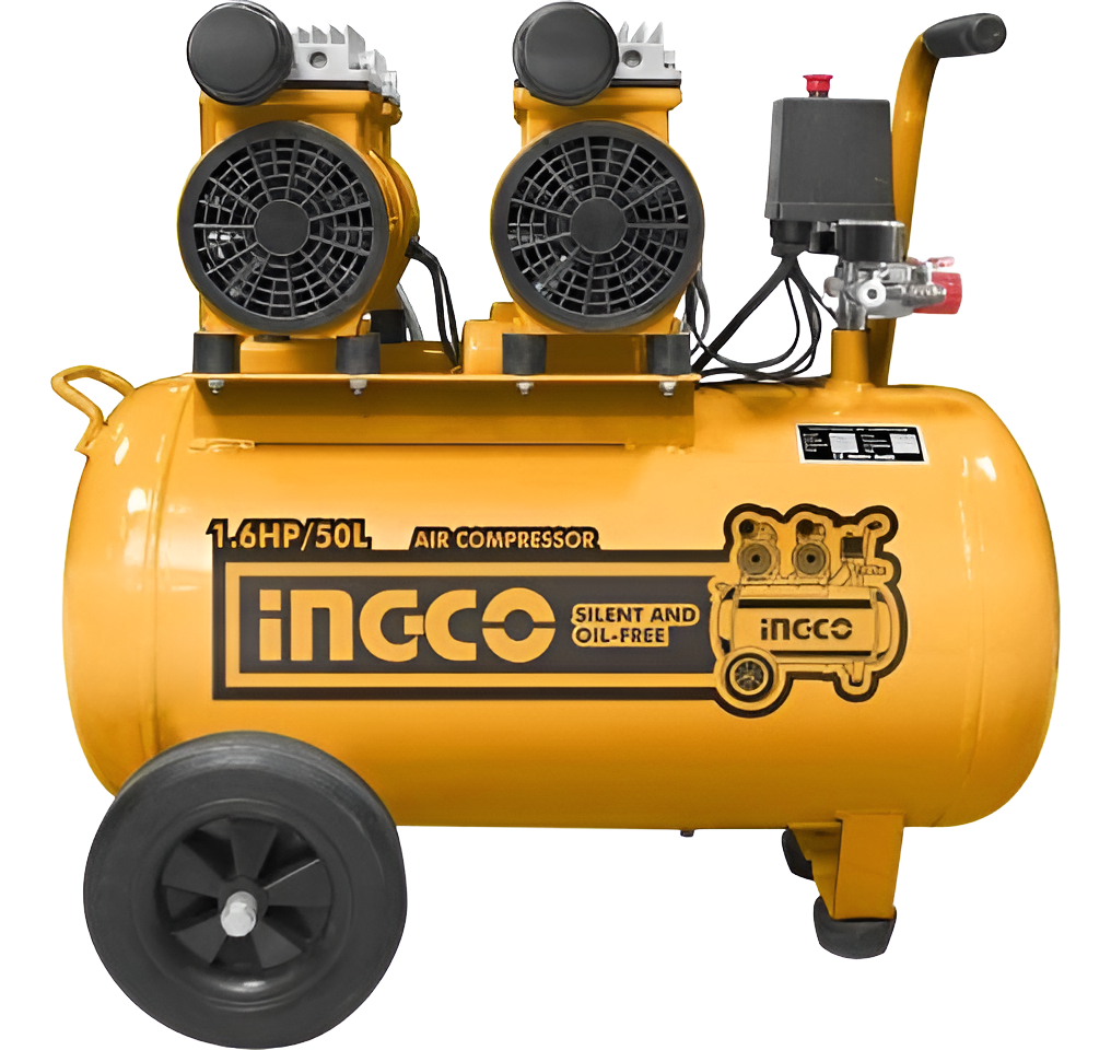 Compresor De Aire Libre De Aceite 50lt 2x08hp Ingco - Imagen 2